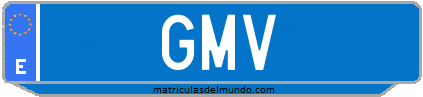 Matrícula de taxi GMV