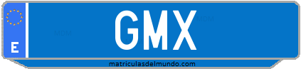 Matrícula de taxi GMX