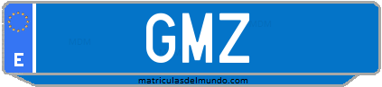 Matrícula de taxi GMZ