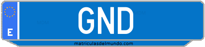 Matrícula de taxi GND