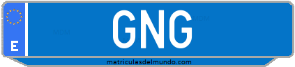 Matrícula de taxi GNG