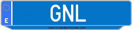 Matrícula de taxi GNL