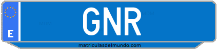 Matrícula de taxi GNR