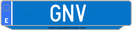 Matrícula de taxi GNV