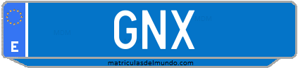 Matrícula de taxi GNX