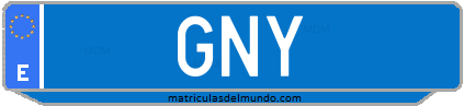 Matrícula de taxi GNY