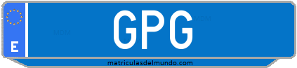 Matrícula de taxi GPG