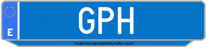 Matrícula de taxi GPH