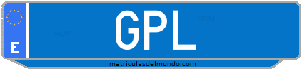 Matrícula de taxi GPL