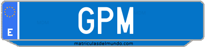 Matrícula de taxi GPM