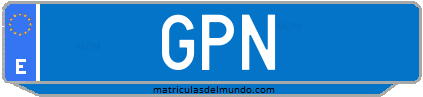 Matrícula de taxi GPN