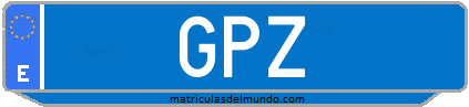 Matrícula de taxi GPZ