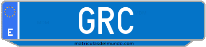 Matrícula de taxi GRC