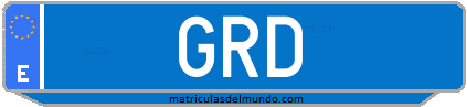 Matrícula de taxi GRD