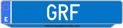 Matrícula de taxi GRF