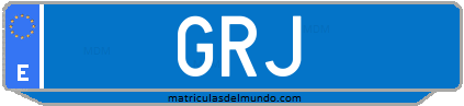 Matrícula de taxi GRJ