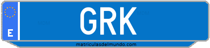 Matrícula de taxi GRK