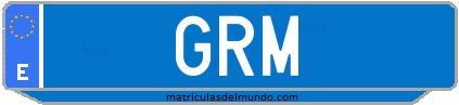 Matrícula de taxi GRM