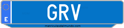 Matrícula de taxi GRV