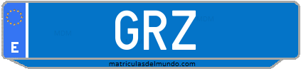 Matrícula de taxi GRZ