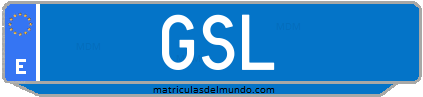 Matrícula de taxi GSL