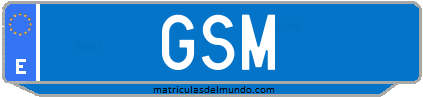 Matrícula de taxi GSM