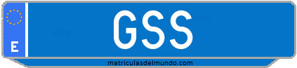 Matrícula de taxi GSS