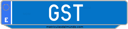 Matrícula de taxi GST