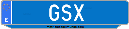 Matrícula de taxi GSX