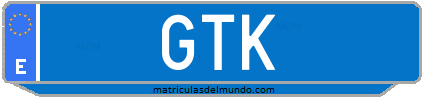 Matrícula de taxi GTK