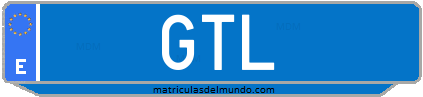 Matrícula de taxi GTL