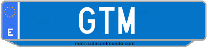 Matrícula de taxi GTM