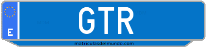 Matrícula de taxi GTR