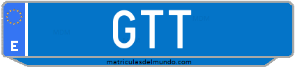 Matrícula de taxi GTT