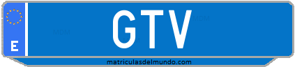 Matrícula de taxi GTV
