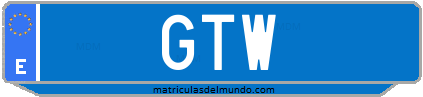 Matrícula de taxi GTW