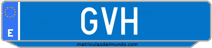 Matrícula de taxi GVH