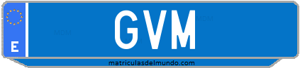 Matrícula de taxi GVM
