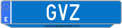 Matrícula de taxi GVZ