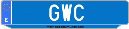 Matrícula de taxi GWC