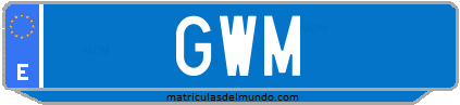 Matrícula de taxi GWM