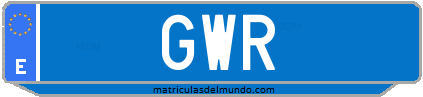Matrícula de taxi GWR