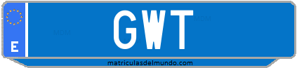 Matrícula de taxi GWT