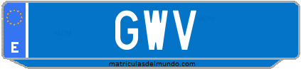 Matrícula de taxi GWV