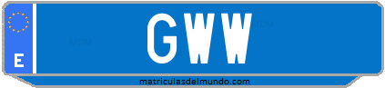 Matrícula de taxi GWW