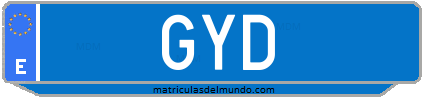 Matrícula de taxi GYD