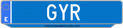Matrícula de taxi GYR