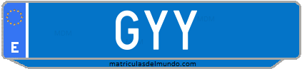 Matrícula de taxi GYY