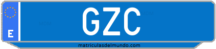 Matrícula de taxi GZC