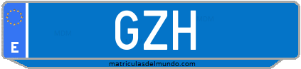 Matrícula de taxi GZH